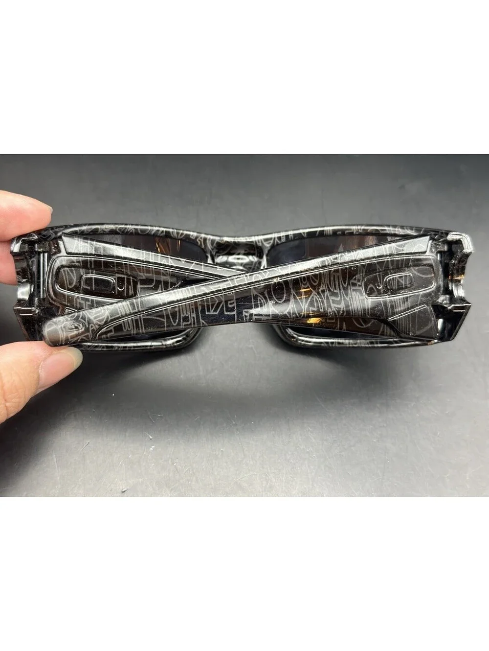 Oakley Fuel Cell Polished Black Ghost Text w/Ice Iridium Lenses